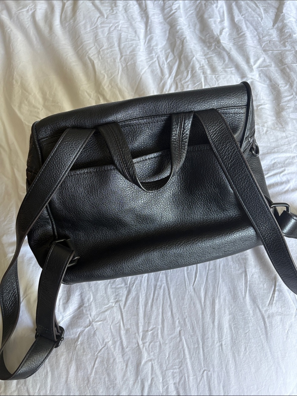 Aimee Kestenberg Black Leather Backpack - Picture 2 of 4